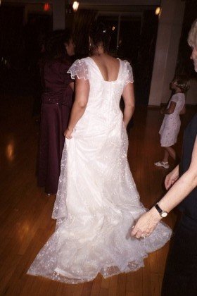 caeli holding dress